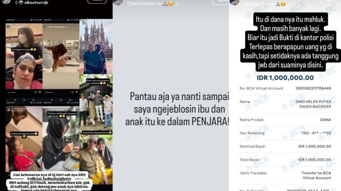 BONGKAR BUKTI- Luna Balghoits, istri sah Habib Bakar bin Smith membantah keras klaim Helwa Bachmid yang menyebutkan dirinya tidak mendapatkan nafkah, beberkan sejumlah bukti, Minggu (16/11/2025)