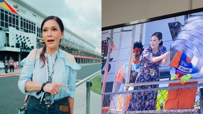 Viral Maia Estianty Pamer Kibarkan Bendera Finish ke Pembalap MotoGp di Mandalika, Jalur Orang Dalam