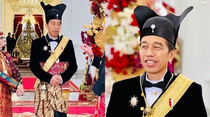 Dipakai Raja Temui Masyarakat, Ini Baju Adat Ageman Songkok Singkepan Ageng Dipakai Presiden Jokowi