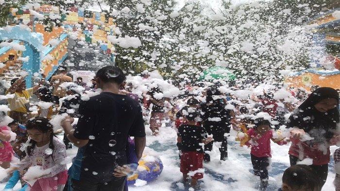 Mandi Busa Opi Water Fun Jakabaring Diminati Ribuan Pengunjung Selama Libur Nataru, ini Jadwalnya