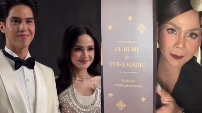 UNBOXING SUVENIR- Melaney Ricardo unboxing isi suvenir resepsi pernikahan El Rumi dan Syifa Hadju, reed diffuser hingga pouch putih berisi botol mouthwash (obat kumur)