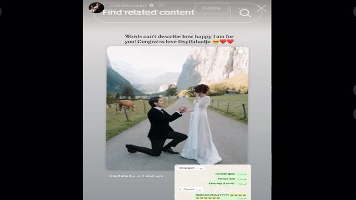 Meski status “ipar” yang sempat dibayangkan batal terjadi, Rizkina kakak Rizky Nazar me