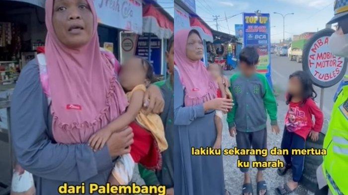 Kisah Pilu Ibu Gendong Anak Kehabisan Ongkos di Banten, Ngaku Diusir Suami dan Mertua di Palembang