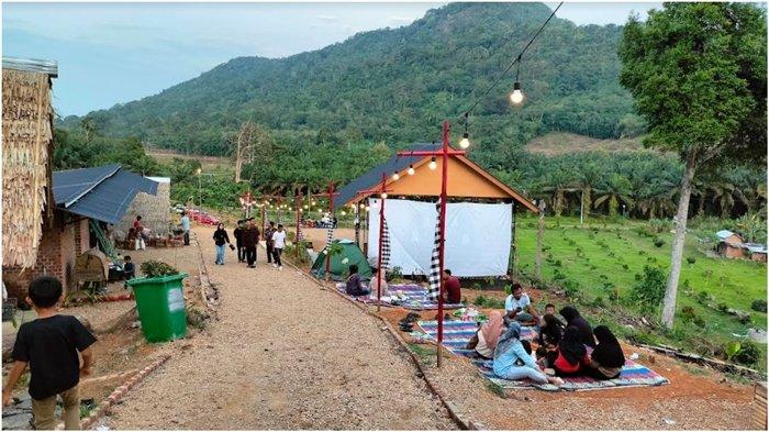 Objek Wisata Angkringan Pisek Kite Desa Srimulyo Musi Rawas, Penginapan di Tenda Ala Camping