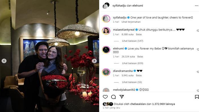 Pasangan selebriti Syifa Hadju 1