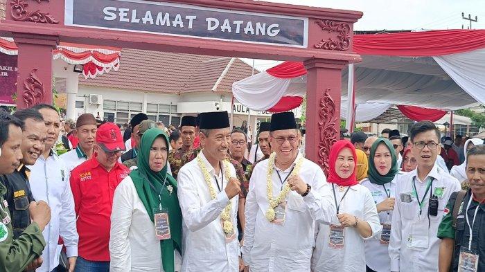 Mengusung Tema Keberagaman, Paslon Djakfar Shodiq - Abdiyanto Daftar KPU OKI Diusung 6 Parpol