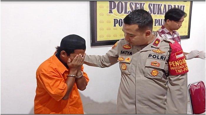 Pelaku Pembacokan di Palembang Menangis Tersedu di Kantor Polisi, Ini Kasusnya