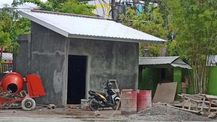 Penampakan bangunan toilet di SDN 3 Parepare, Selasa (11/11/2025). Pembangunan toilet