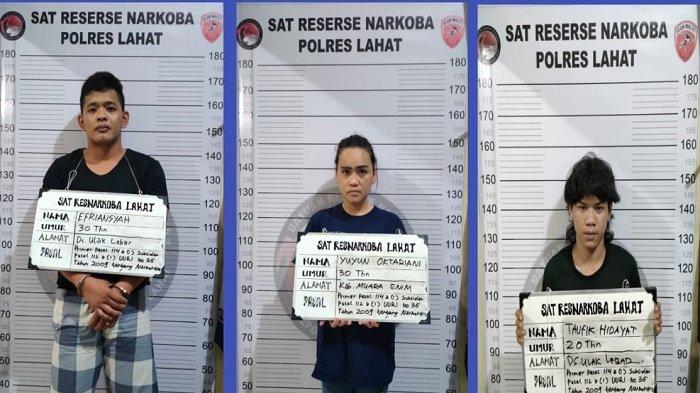 Penangkapan Narkoba di Lahat Awal 2023, Dua Lelaki dan Satu Perempuan Diamankan