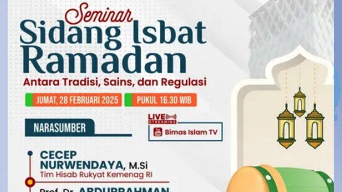 Pengumuman Sidang Isbat 1 Ramadan 2025 Hari Ini Pukul 19.00 WIB, Link Live Streaming di Sini