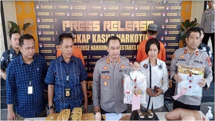 Polisi Ringkus Pengedar Sabu 9,5 Kg di Palembang, Digerakkan Bandar di Lapas Nusa Kambangan