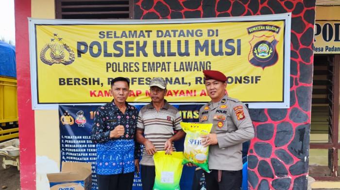 Gerakan Pangan Murah Digelar di Empat Lawang, Polsek Ulu Musi Sediakan 10 Ton Beras SPHP Bulog