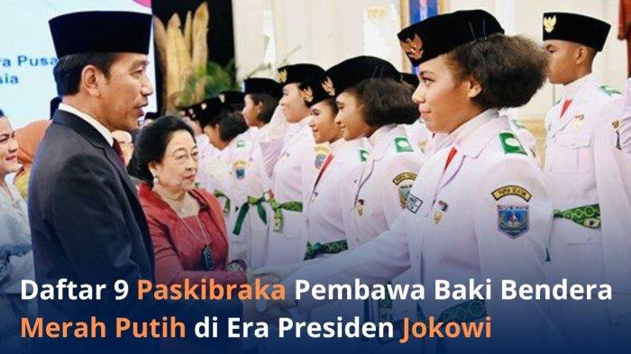 9 Paskibraka Jadi Pembawa Baki Bendera Merah Putih di HUT RI Era Presiden Jokowi, Ada Jadi Perwira