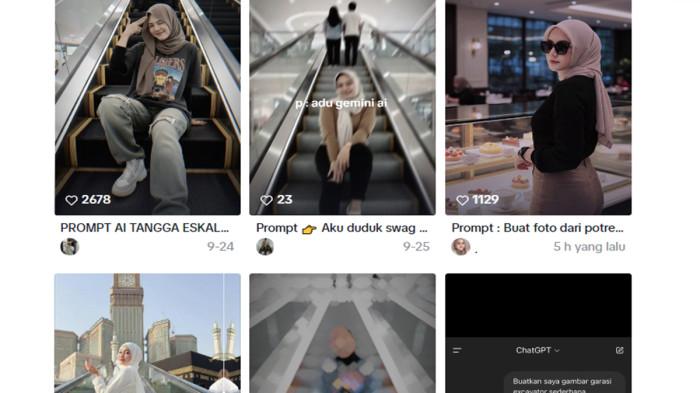 Prompt Gemini AI Edit Foto di Tangga Ekskalator, Hasil Jernih dan Realistis