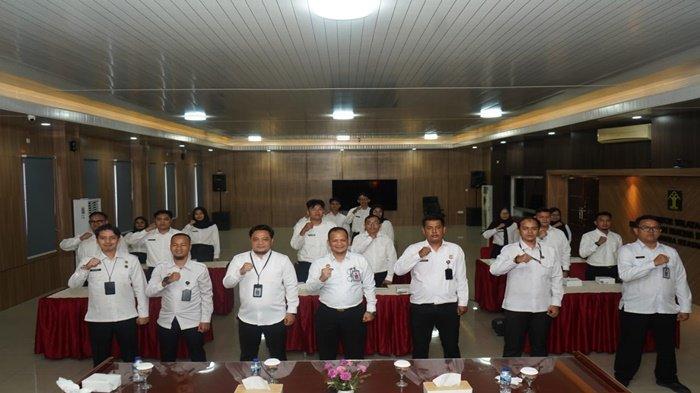 Resmi Bergabung, 14 CPNS Kanwil Kemenkum Sumsel Ikuti Orientasi CPNS Serentak