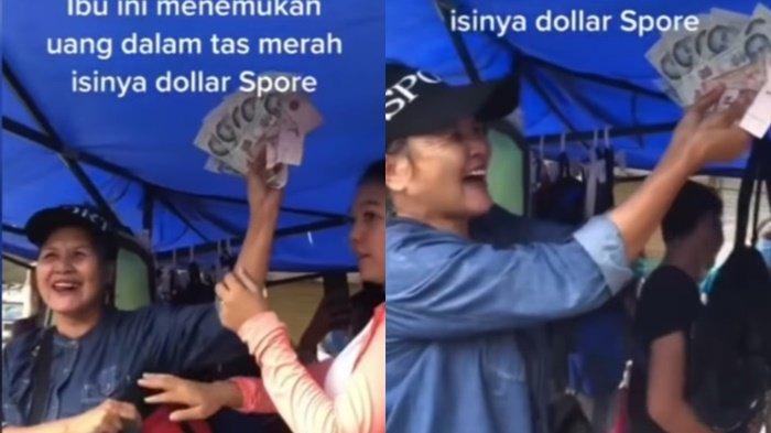 Heboh Seorang Ibu Beli Tas Bekas Seharga Rp25 Ribu Berisi Dolar Singapura : Ya Allah Dapat Dolar