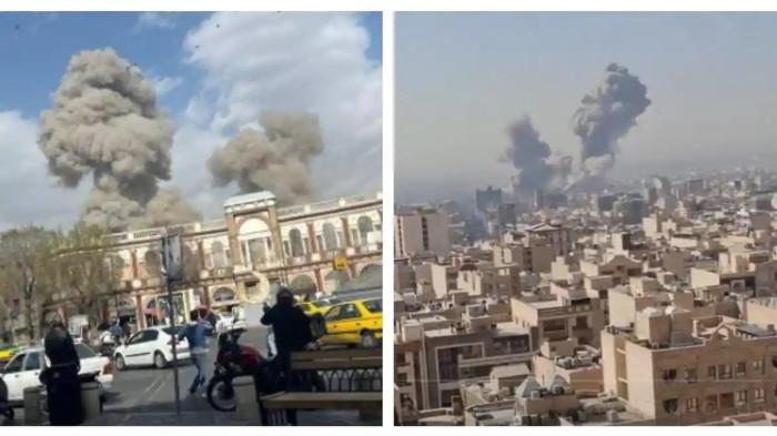 IRAN DISERANG - Serangan AS dan Israel menyasar ibu kota Iran, Teheran, dan beberapa kota lainnya pada Sabtu (28/2/2026). Presiden AS Donald Trump menegaskan serangan dilakukan demi melindungi rakyatnya dari rezim Khamenei.