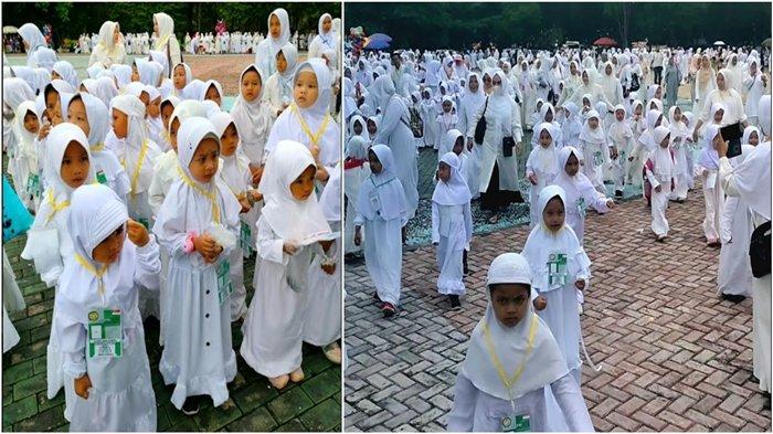 583 Siswa RA di OKU Timur Ikut Manasik Haji, Kenalkan Rukun Islam dan Nilai Islami