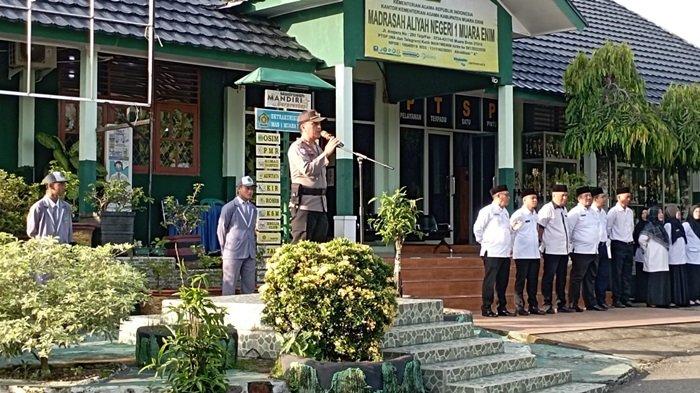 Dukung Sumsel Bebas Knalpot Brong, Polres Muara Enim Gencar Sosialisasi ke MAN I Muara Enim