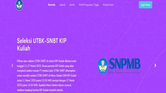 Syarat dan Cara Daftar KIP Kuliah untuk UTBK-SNBT 2025, Batas Akhir Sampai 27 Maret