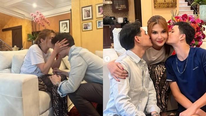 BERSIMPUH - Tamara Bleszynski membagikan momen menyentuh saat Teuku Rassya bersimpuh melakukan sungkeman kepadanya setelah tak hadir di akad nikah putranya