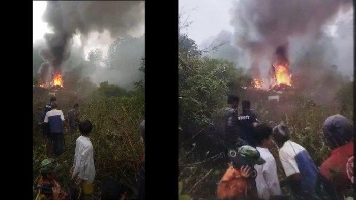5 Kru Helikopter TNI AD yang Jatuh di Ciwidey Bandung Alami Luka dalam Kecelakaan Saat Latihan