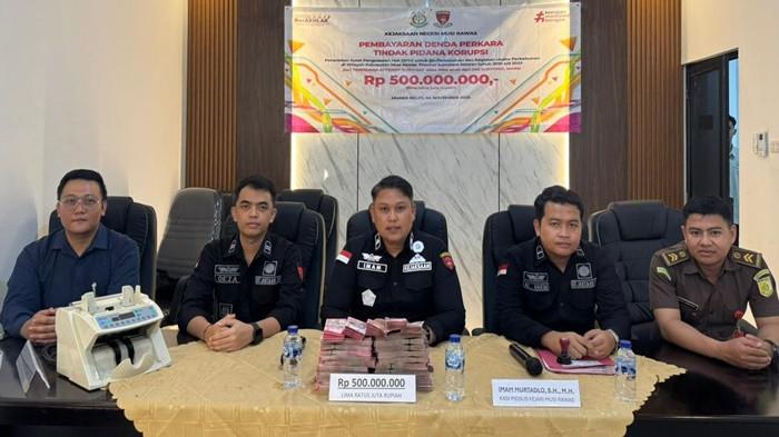 Terpidana Kasus Korupsi SPH Ijin Perkebunan di Musi Rawas Bayar Pidana Denda Rp500 Juta