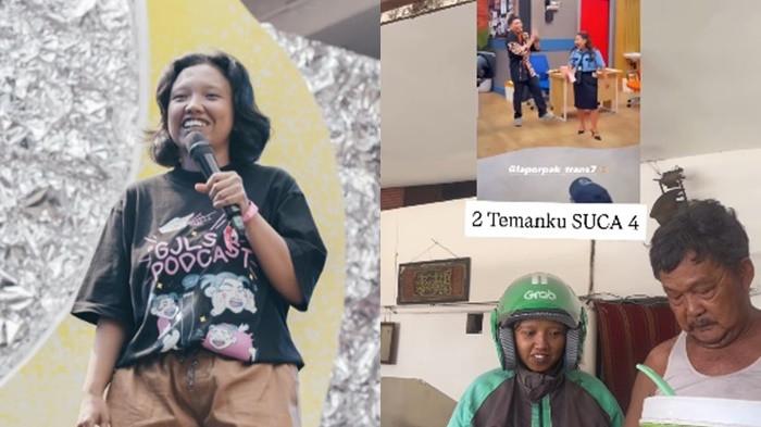 BANTING STIR OJOL- Upit Rukmana, Alumni Komika SUCA dikabarkan banting setir dan kini menjalani profesi baru sebagai driver ojek online (ojol), tuai haru KIkiy Saptri