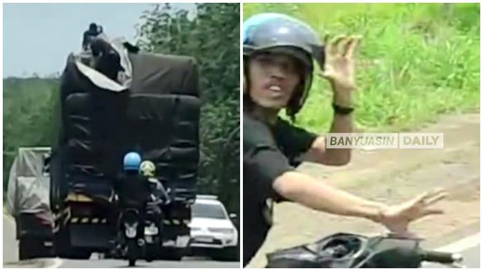 Viral Detik-detik Bajing Loncat Beraksi di Jalintim Palembang-Betung KM 25, Polisi Langsung Bereaksi