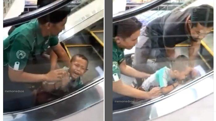 Viral Tangan Bocah Terjepit di Eskalator Mall di Jambi Karena Uang 5 Ribu: Berusaha Ngambil