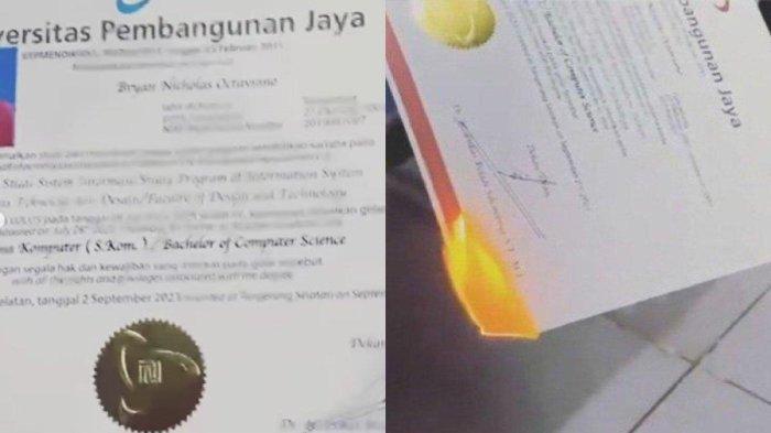 Kronologi Cewek Tega Bakar Ijazah S1 Cowoknya, Awalnya Ngaku Ditantangi : Harusnya Sampingi Emosi