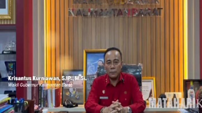 TANTANG KDM- Wagub Kalbar Krisantus Kurniawan, jadi sorotan setelah melontarkan pernyataan kontroversial menantang Gubernur Jawa Barat, Dedi Mulyadi (KDM) akan mencium lutut KDM jika tantangan untuk memperbaiki jalan rusak di Kalimantan Barat berhasil dibuktikan.