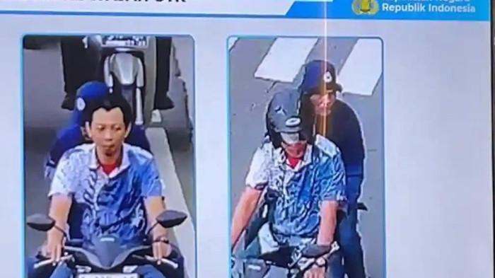 TEROR AIR KERAS - Wajah dua  terduga pelaku penyiraman air keras ke Wakil Koordinator KontraS, Andrie Yunus yang diungkap Polda Metro Jaya dalam konferensi pers, Kamis (18/3/2026).