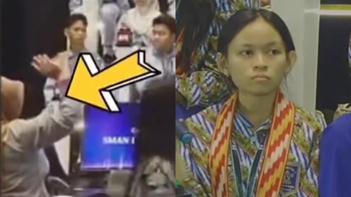 GURU PROTES DI LCC- (KIRI) Yenni, guru pendamping Josepha Alexandra (Ocha) (KANAN) dari SMAN 1 Pontianak sempat melayangkan protes keras di Lomba Cerdas Cermat (LCC) Empat Pilar MPR RI langsung dipatahkan oleh salah satu dewan juri, Indri Wahyuni, dengan alasan regulasi perlombaan.