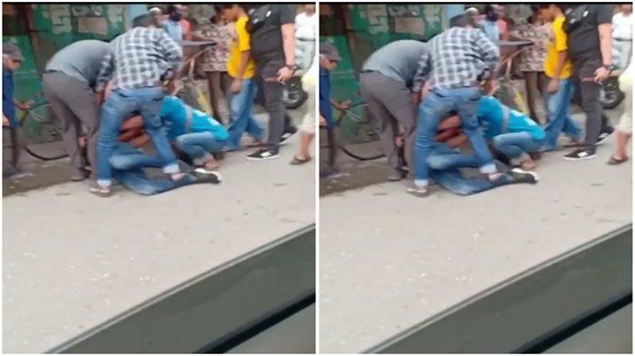 Bawa Pedang Menakuti Warga, Pembawa Sajam di Palembang Bergumul dengan Polisi Saat Akan Ditangkap