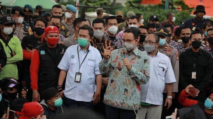 Teriak Anies Baswedan Presiden, Aksi Buruh Demo Geruduk Kantor Gubernur DKI Jakarta Terkait UMP