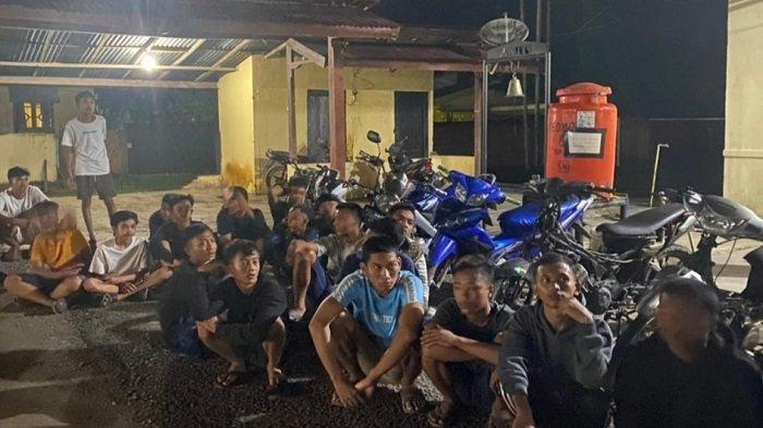 Nongkrong di Bundaran Muara Kelingi, Belasan Pemuda Diamankan Polisi, Ini Penyebabnya