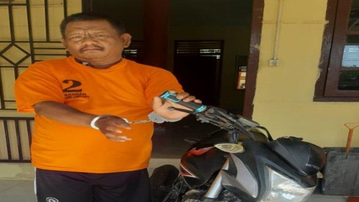 Pria Asal OKU Timur Menipu dan Gadaikan Motor Dinas Milik Kades di Lempuing OKI