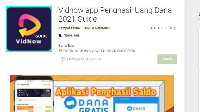 Cara Daftar Aplikasi VIDNOW dan Dapatkan Saldo Rp 20.000, Bisa Download Via Google Chrome