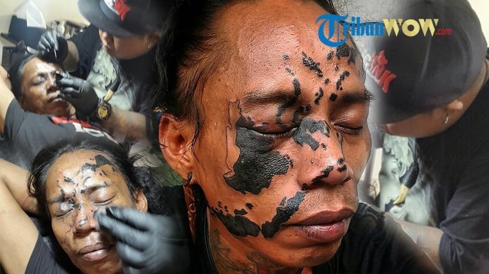 Pria Nekat Tato Permanen Wajahnya dengan Gugusan Pulau Peta Indonesia, Semua Gara-gara Ini