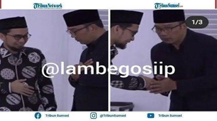 Nyesek, Ridwan Kamil Terlihat Tertunduk Menahan Tangis Saat Diajak Bicara Ustad Adi Hidayat