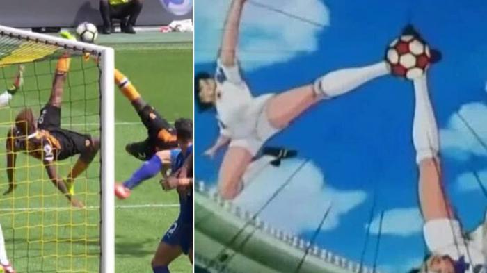 Dua Pemain Hull City Tiru Aksi Kapten Tsubasa saat Kalahkan Juara Bertahan