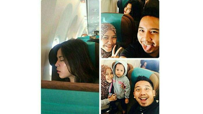Selfie di Pesawat, Keluarga Ini Tak Sadar Ada Penampakan Cantik