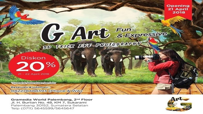 Bosen Tempat Rekreasi Gitu-gitu Aja, Buruan Kunjungi G Art Studio Gramedia World