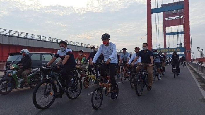 Ganjar Pranowo Gowes Keliling Palembang, Cerita Punya Teman hingga Adik Ipar Wong Palembang