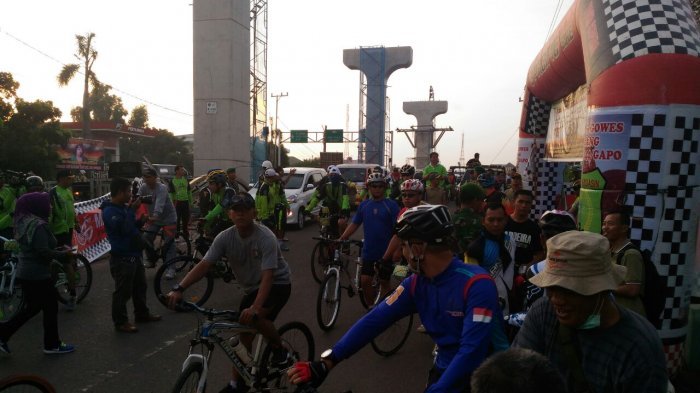 Gowes Sepeda Palembang-Sekayu Ramai Diikuti Peserta