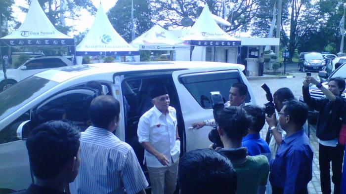 Hatta Rajasa Kunjungi Kantor Tribun Sumsel-Sriwijaya Post