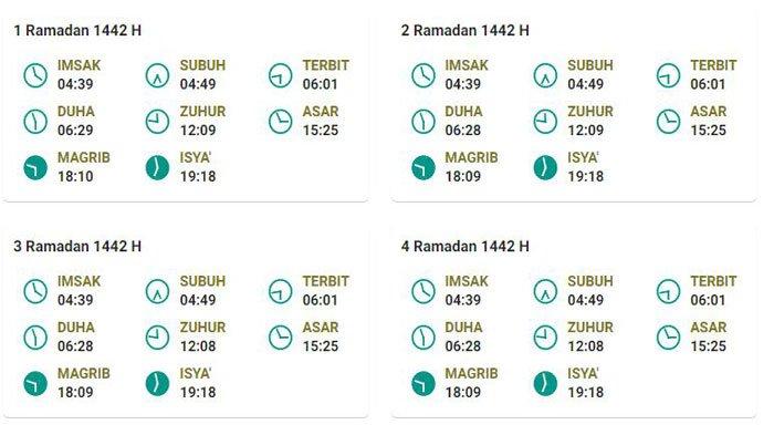 Jadwal Lengkap Waktu Imsakiyah dan Buka Puasa Ramadhan Tanjung Enim Kabupaten Muara Enim
