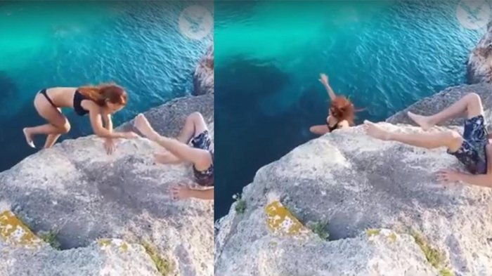 Istri Jatuh dari Jurang Malah Ini yang Dilakukan Suaminya Bikin Netizen Geram