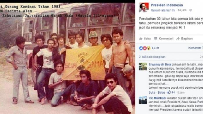 Ikut Organisasi Mapala, Jokowi Lakukan Ekspedisi ke Gunung Kerinci, ini Foto-fotonya